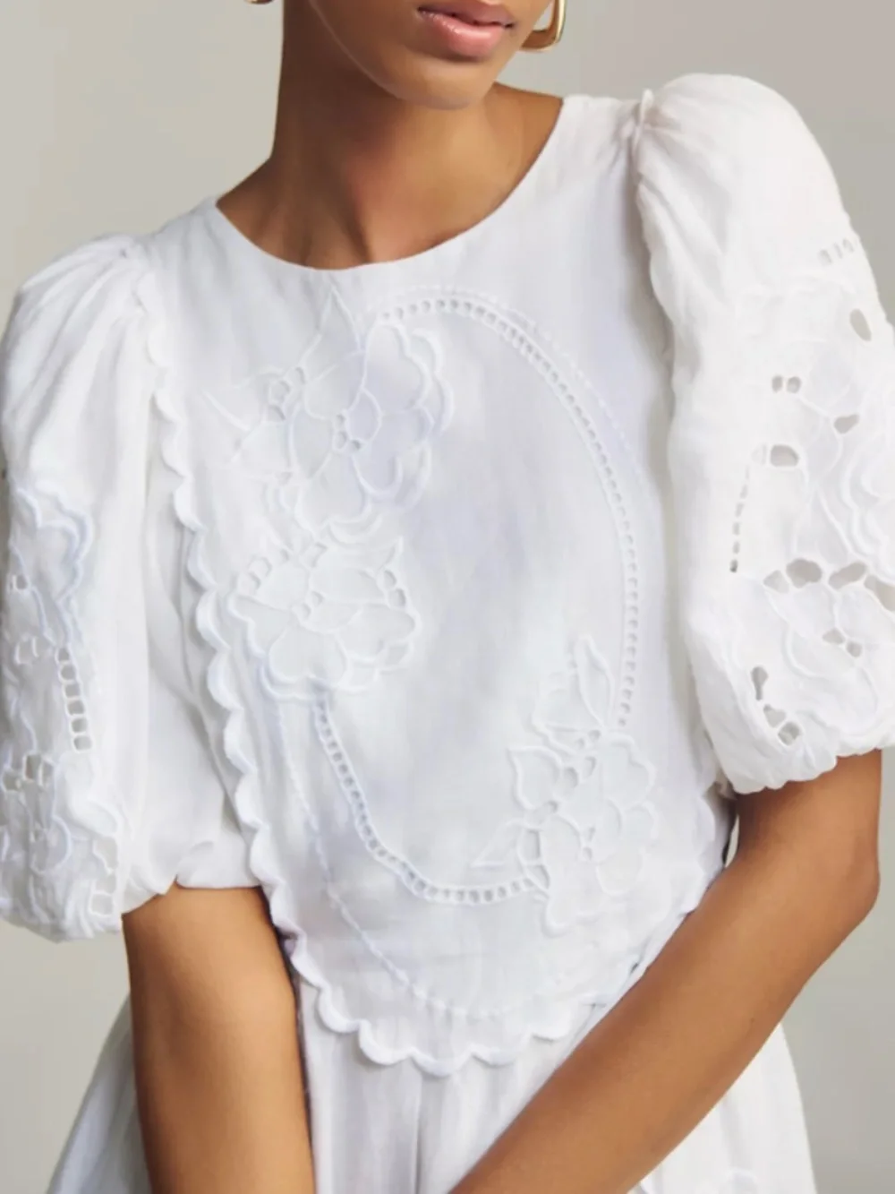Lovaan Liberty Linen Mini Dress - Picture 3 of 4
